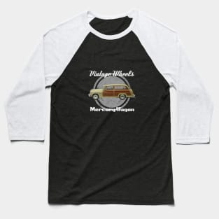 Vintage Wheels - Mercury Wagon Baseball T-Shirt